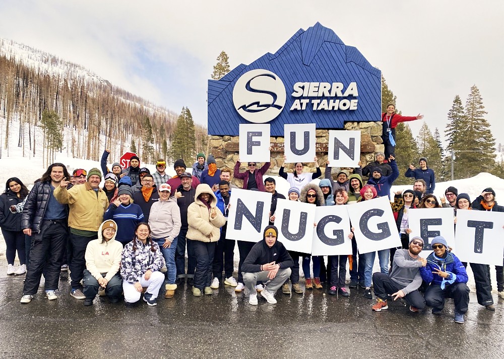 Fun is one of Nugget Markets’ 5 Core Values, which is why we invited the whole company to hit the slopes this year! 