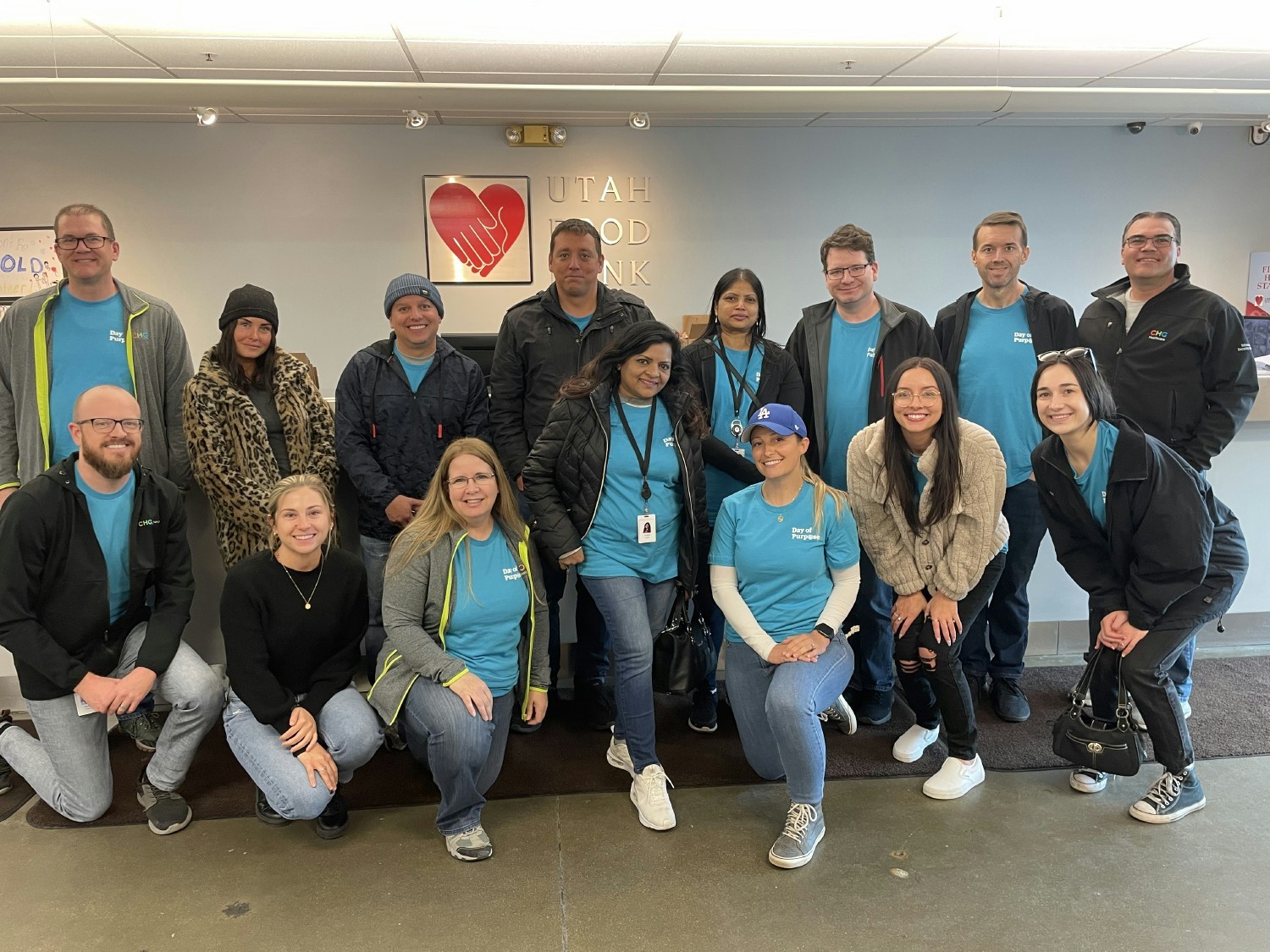 CHG employees in the Salt Lake City area use their team volunteer time off at the Utah Food Bank.