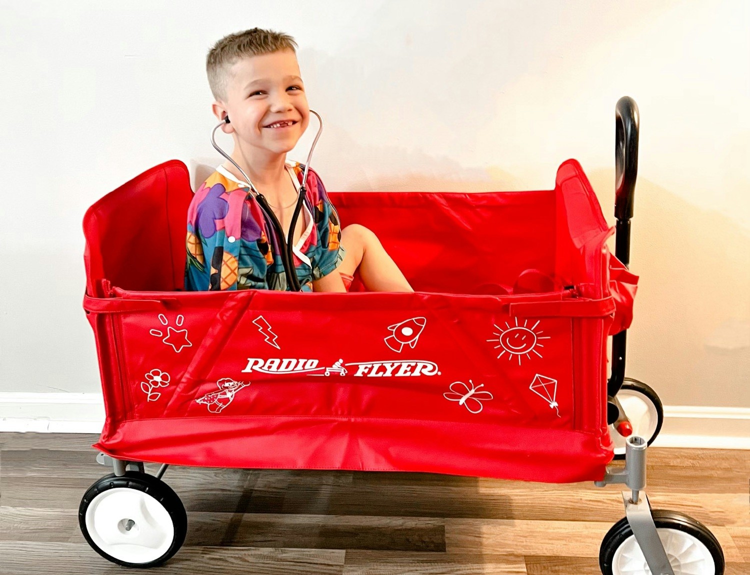 Radio Flyer donated over 1,000 Hero Wagons to Starlight, exclusively for hospital use to transport little adventurers.