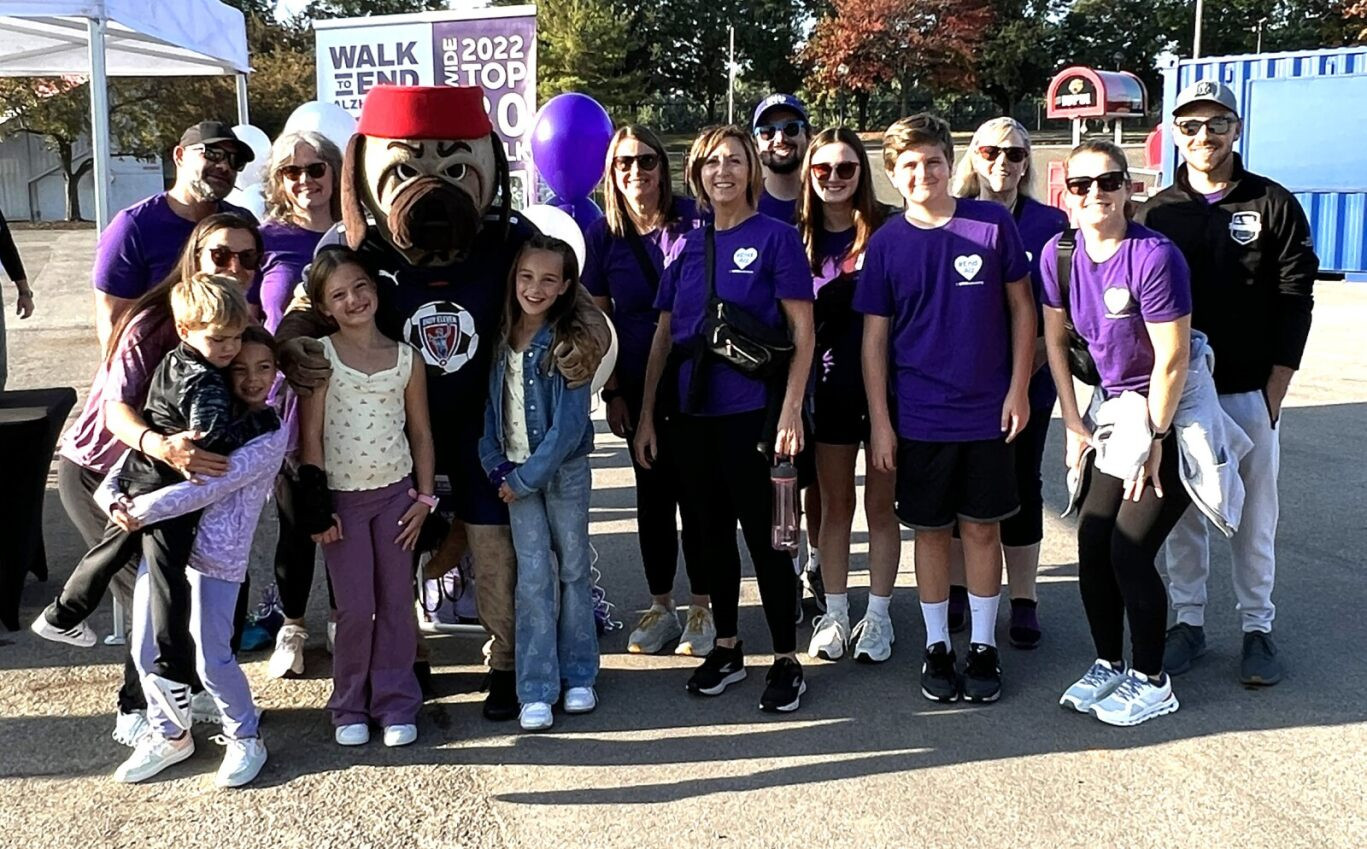 A group of our VMSers doing their part participating in the Walk to end Alzheimer's