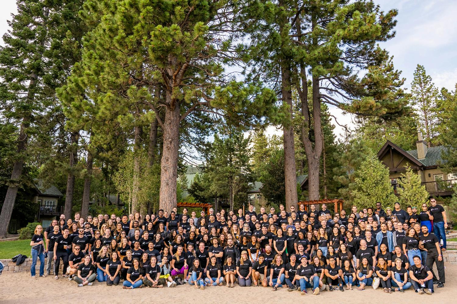 This is the Lever team at Converge, our annual company-wide retreat in 2019 in Incline Village, Tahoe!  