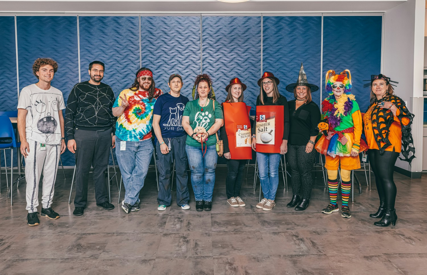 Kitware employees celebrate Halloween at the Clifton Park, NY office.