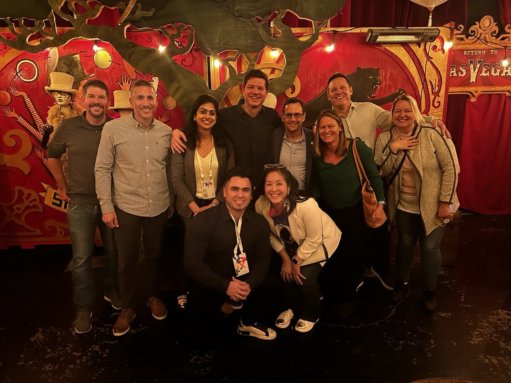 This photo was taken at a partner event at Google Next24'. We have lots of fun at partner events and often sponsor them.