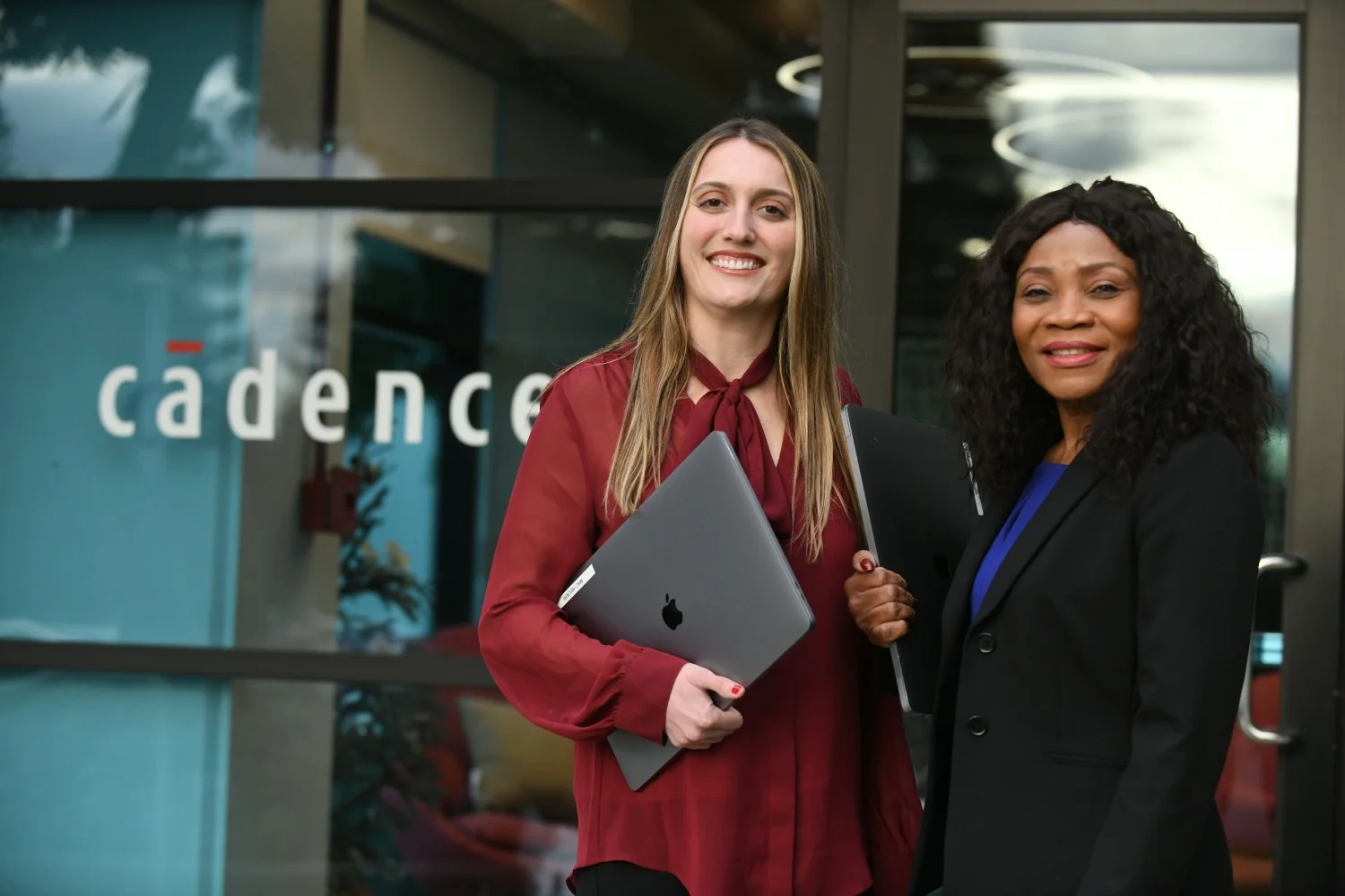 Women employees at a Cadence office