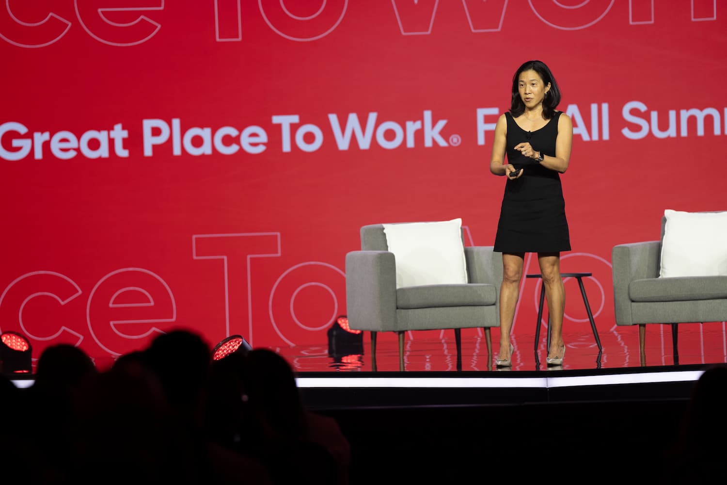 Angela Duckworth speaks at the 2024 For All Summit in New Orleans.