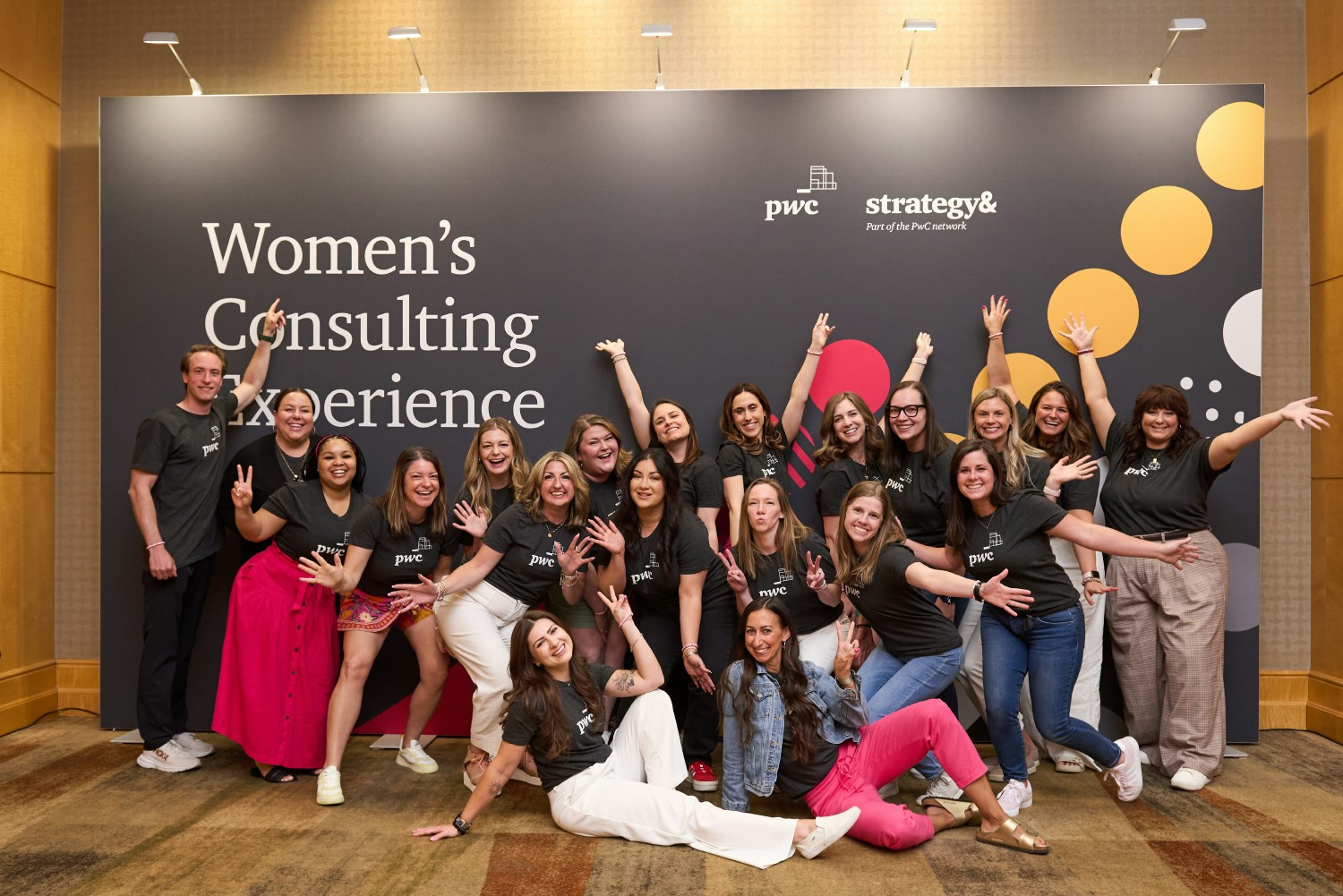 PwC employees network and develop leadership skills at the PwC Women’s Consulting Experience event. 