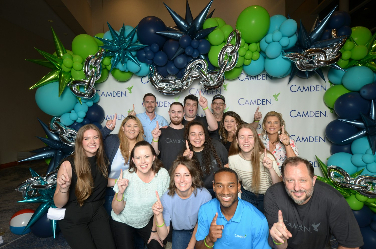 Camden team members living our values – Work Smart, Results Oriented, and Have Fun!
