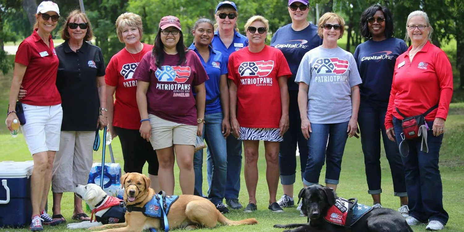 Capital One volunteers train service dogs to support veterans, transform lives and heal wounds
