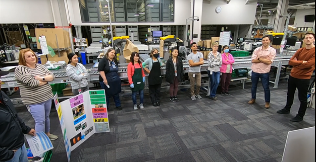 Manufacturing team daily huddle