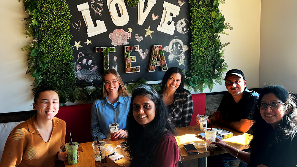 Members of our Asian American and Pacific Islander Staff Resource Group enjoy bubble tea and relationship building.