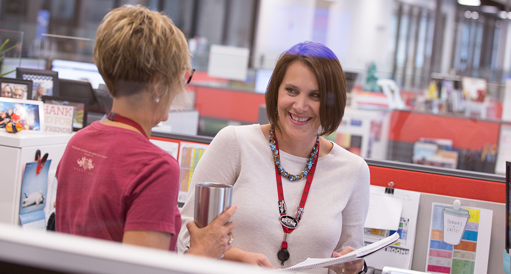 We collaborate across work groups in support of our corporate strategies.