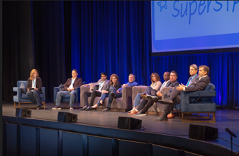 Wescom President’s Staff host a panel discussion at the company wide event, SuperSTAR. 
