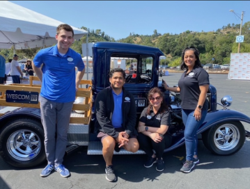 Wescom’s 1934 truck, “Little Blue,” is on display at community events with Wescom team members.