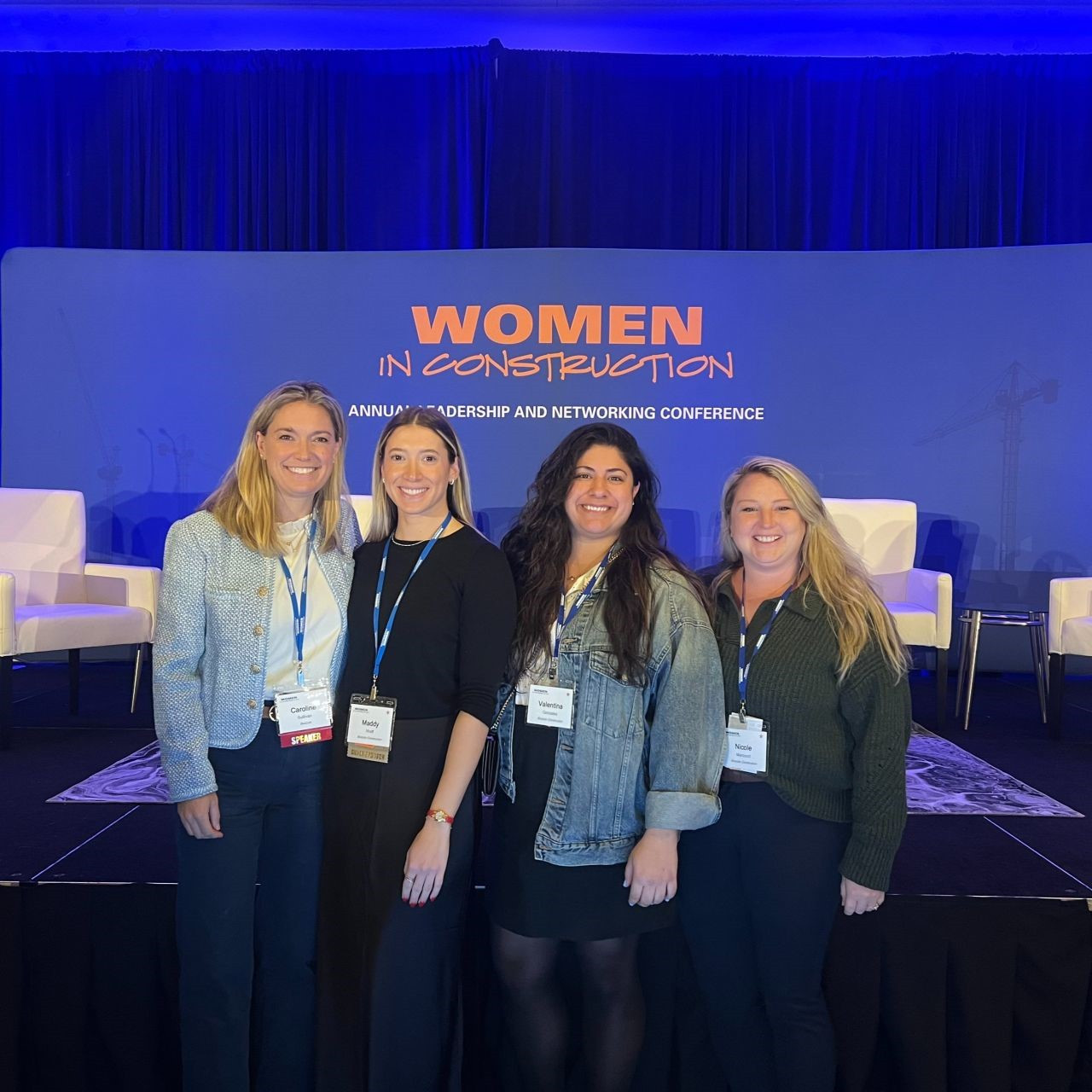 Bozzuto Construction Company representatives attending the annual Women in Construction Conference.