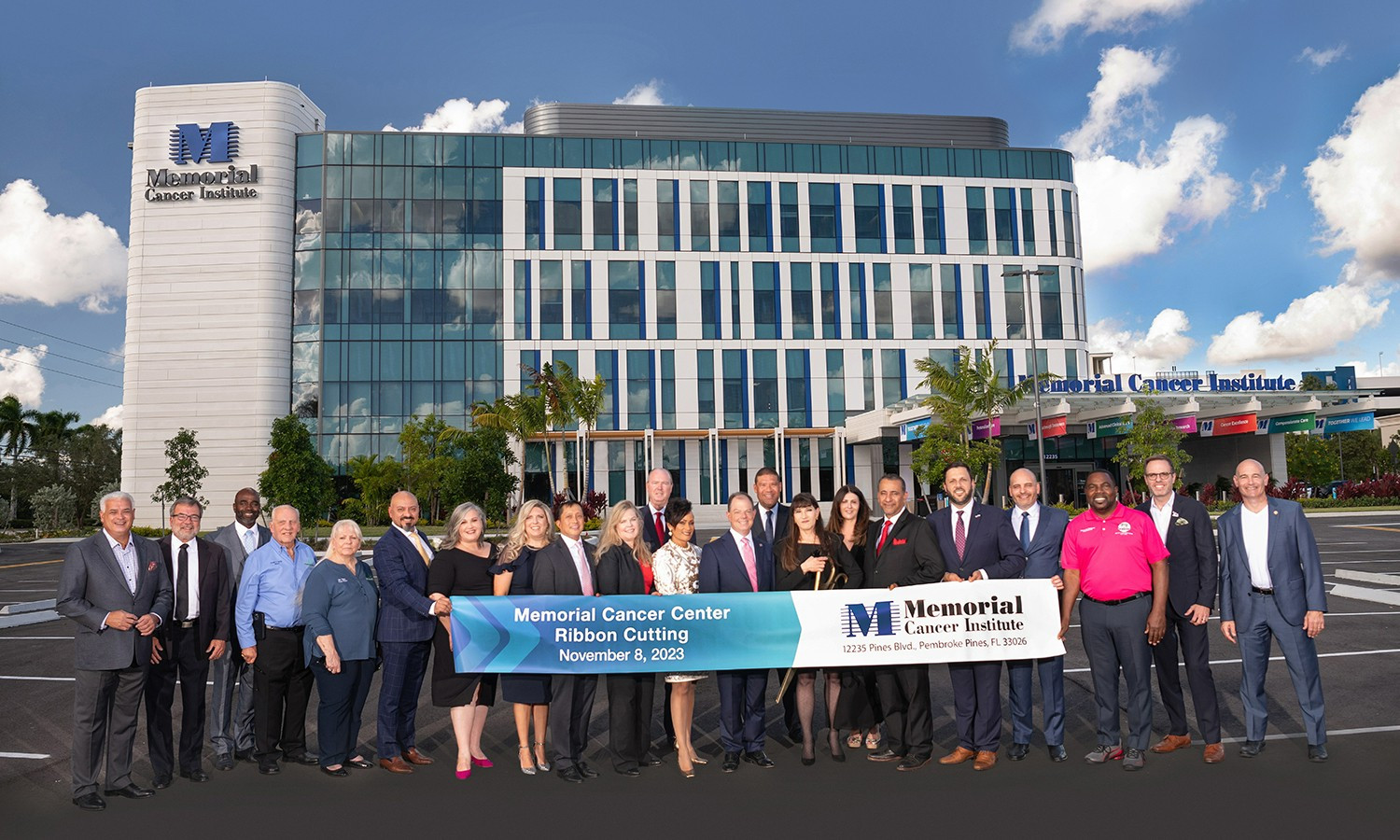 Memorial Cancer Institute ribbon cutting 