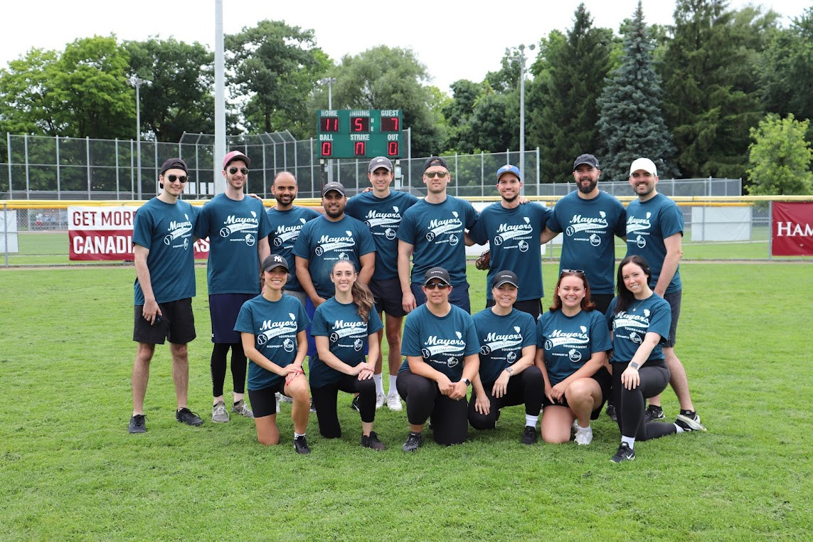 Team Fengate at the annual Mayor's Invitational Softball Tournament in support of Kerr Street Mission charity.