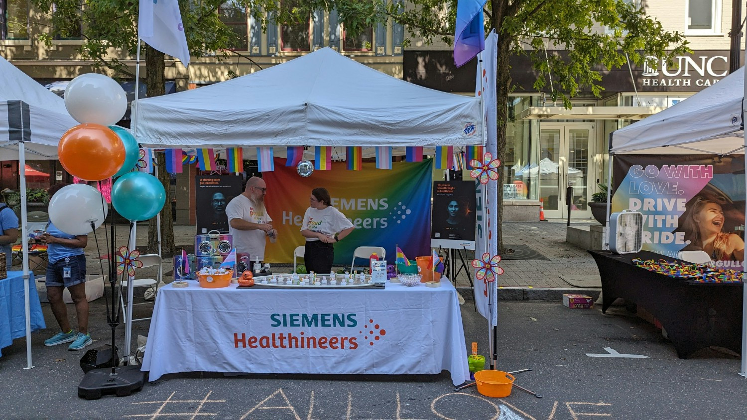  Healthineers participate in PRIDE festivals, by walking, staffing a booth, or volunteering to ensure program success.