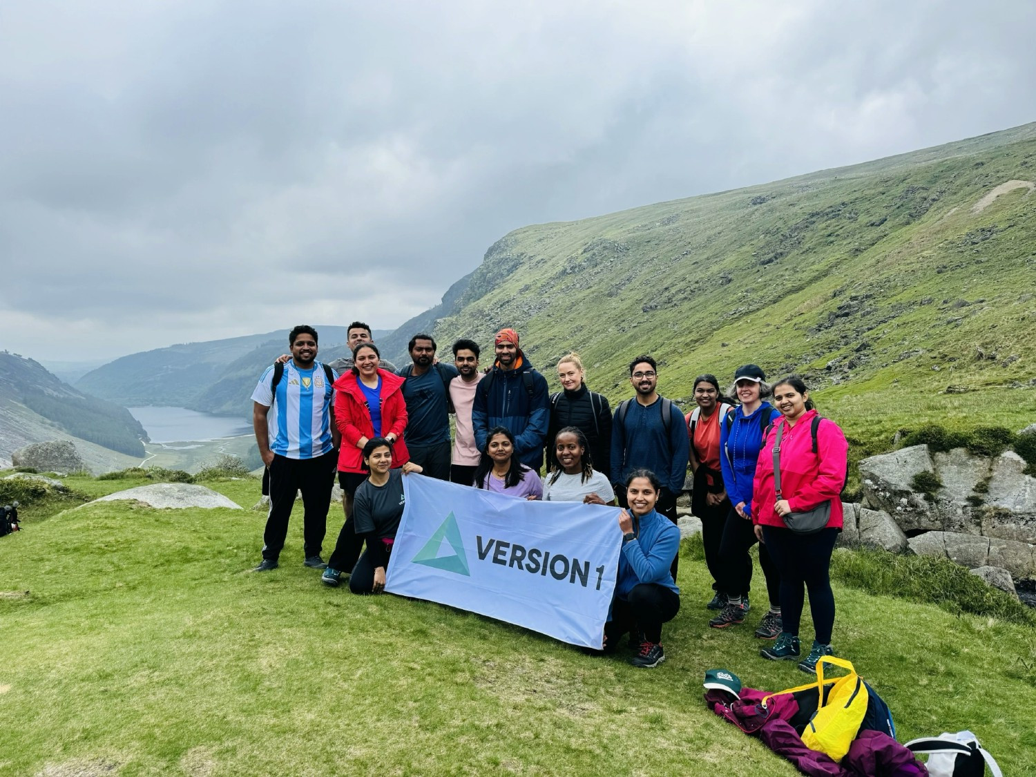 Our Hiking group in Dublin conquering Glendalough's Spinc and Glenealo Valley.