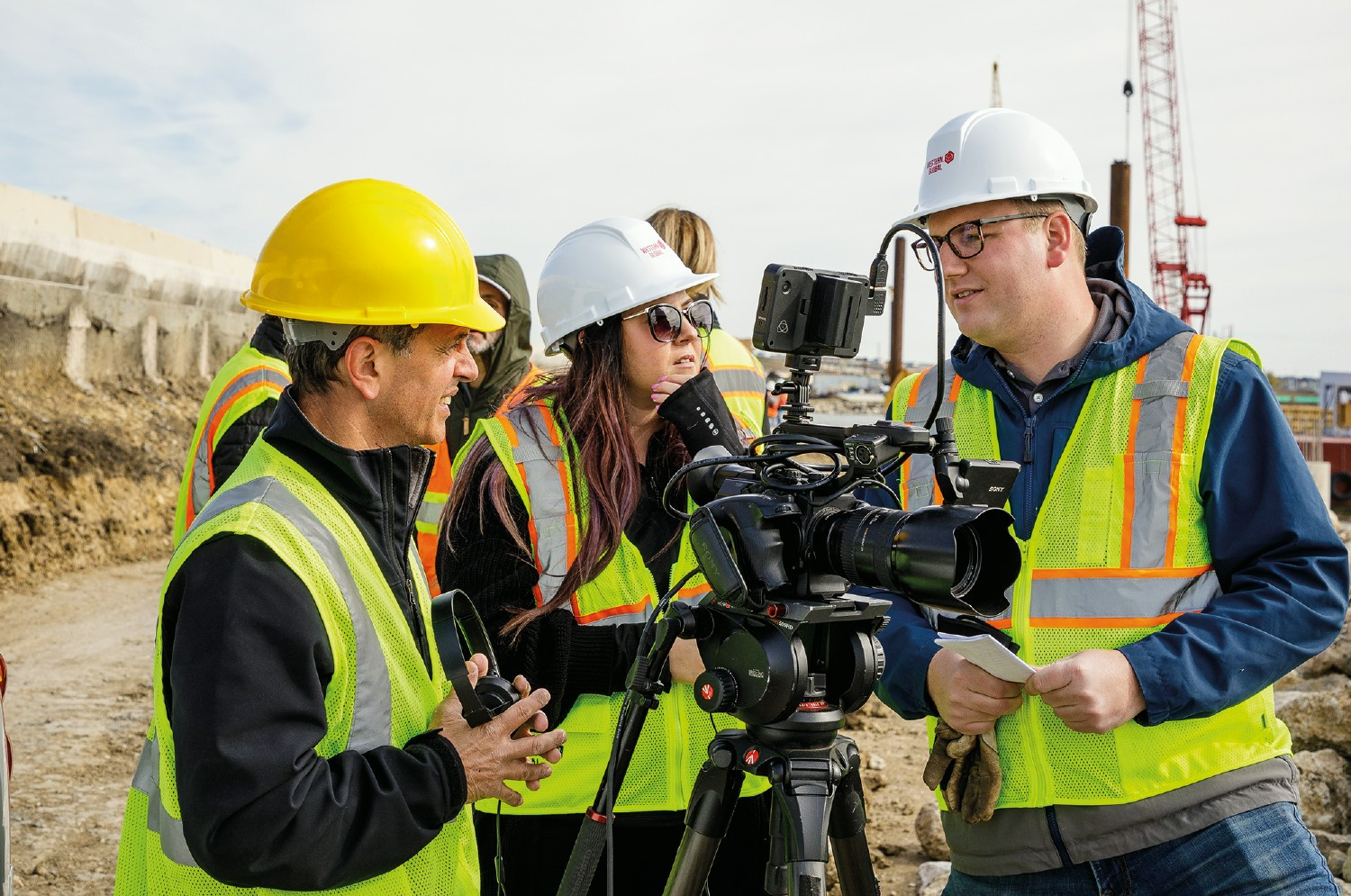 Members of our Marketing Team on location 