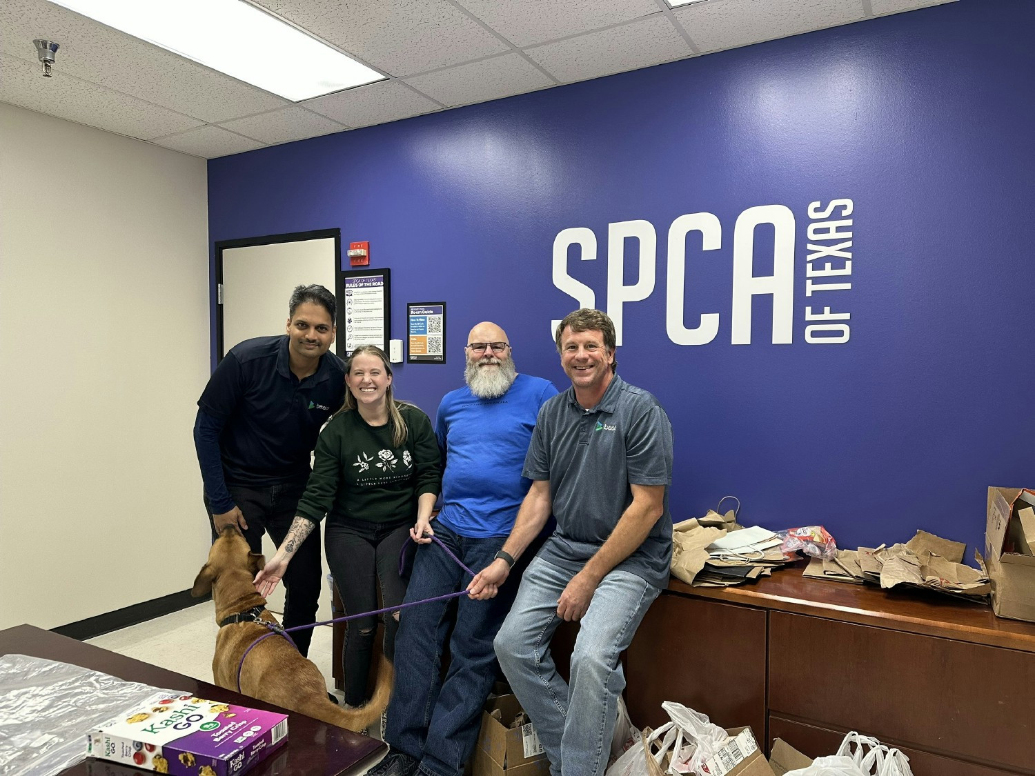 US Volunteering at the SPCA.