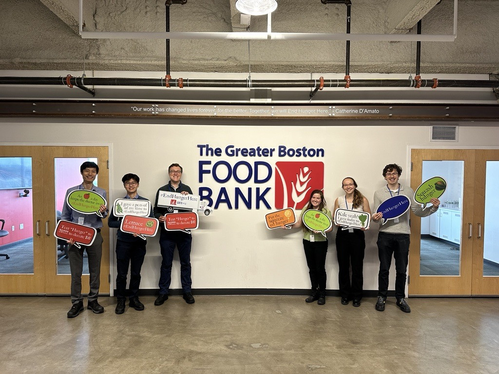 Chartwell team helping improve operations for the Boston Food Bank, supporting the local community