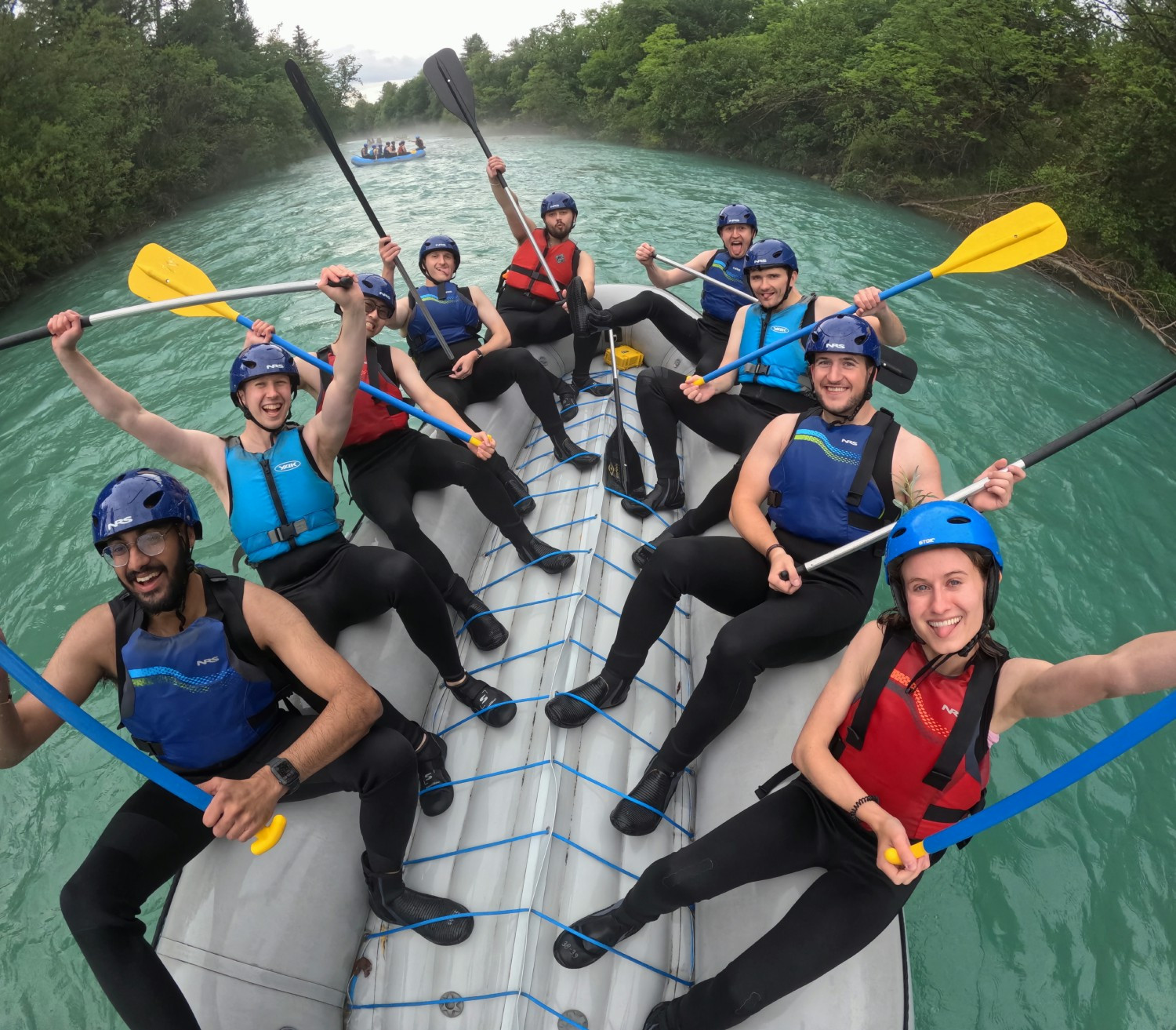 Chartwell team participated in river rafting as part of a team building exercise