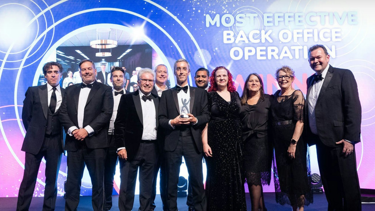 Most efficient back office operations award