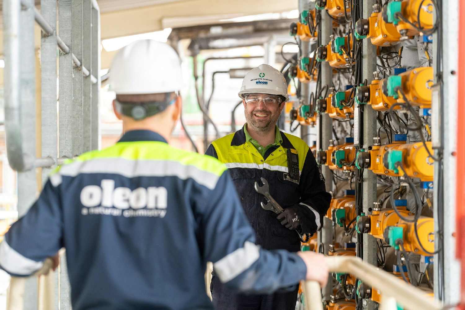 Oleon employees at work