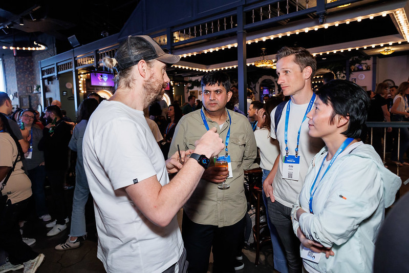 Co-Founder and Co-CEO Mike Cannon Brooks engaging with Atlassian employees