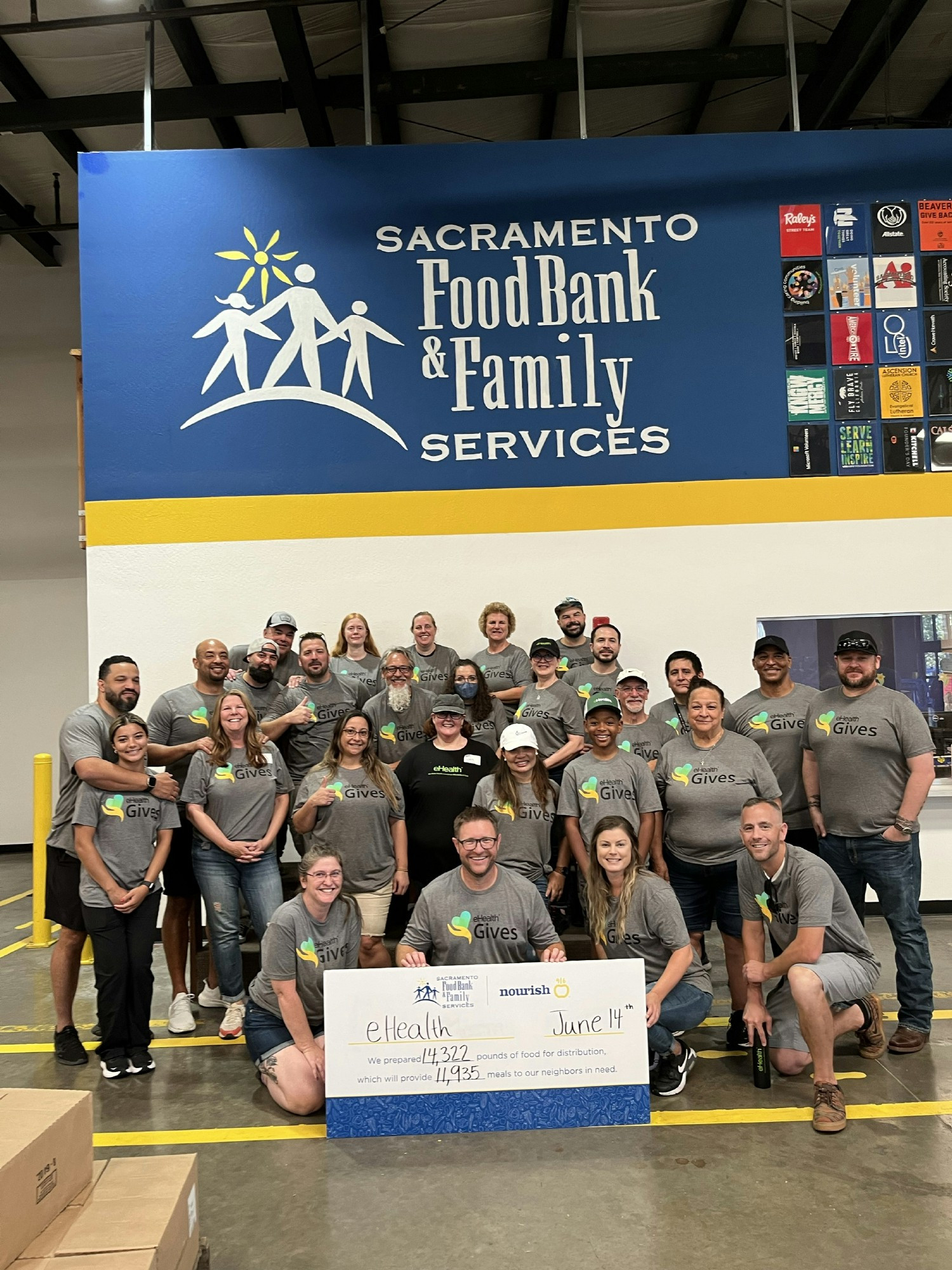 Remote employees volunteer at local food bank, giving back and connecting