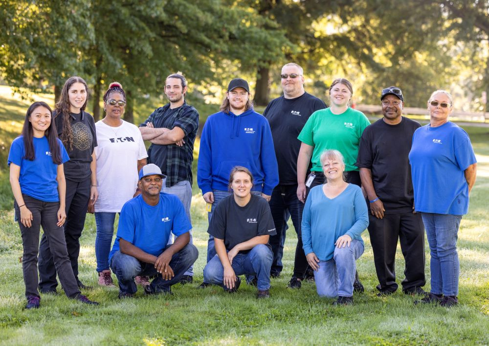 Associates at our Washington, PA site volunteering at a community clean up