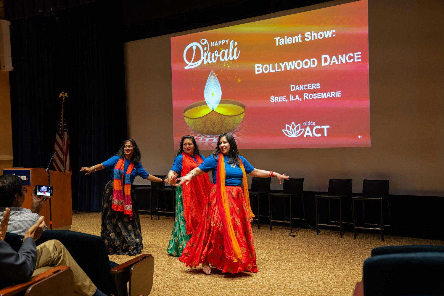 Optimum’s Asian American & Pacific Islanders Community Together employee resource group celebrate Diwali. 