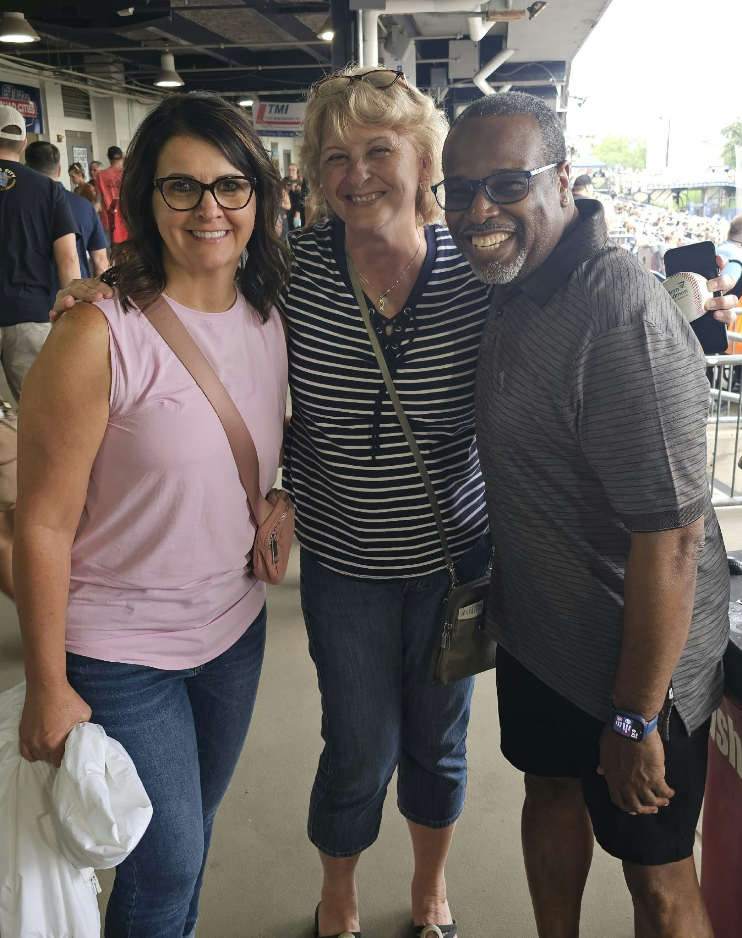 Royal Neighbors crew enjoying a day at the ballpark! Great smiles, great company, and some well-deserved fun!