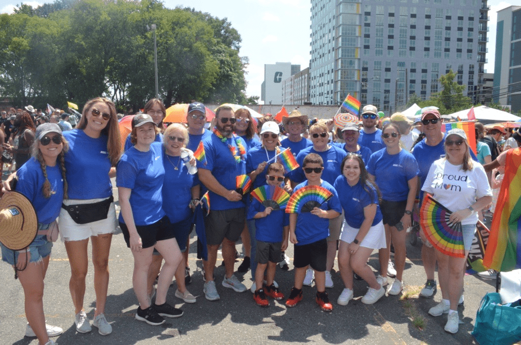 MSC associates attend the Charlotte, N.C., Pride Parade to show their support of the LGBTQIA+ community.