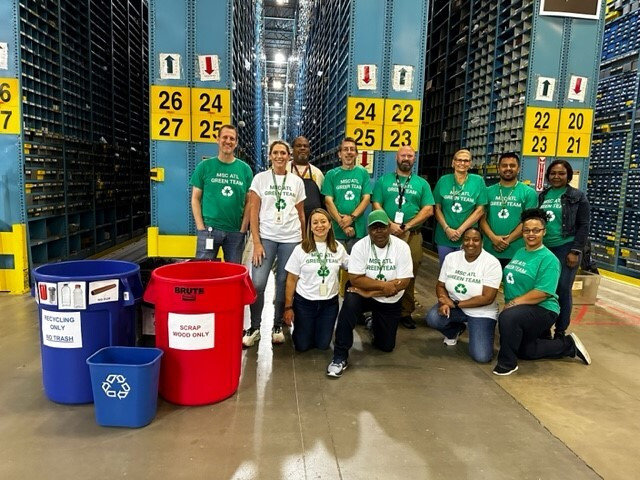 MSC’s first-ever GREEN team, which was established at the Atlanta, Ga., Customer Fulfillment Center.