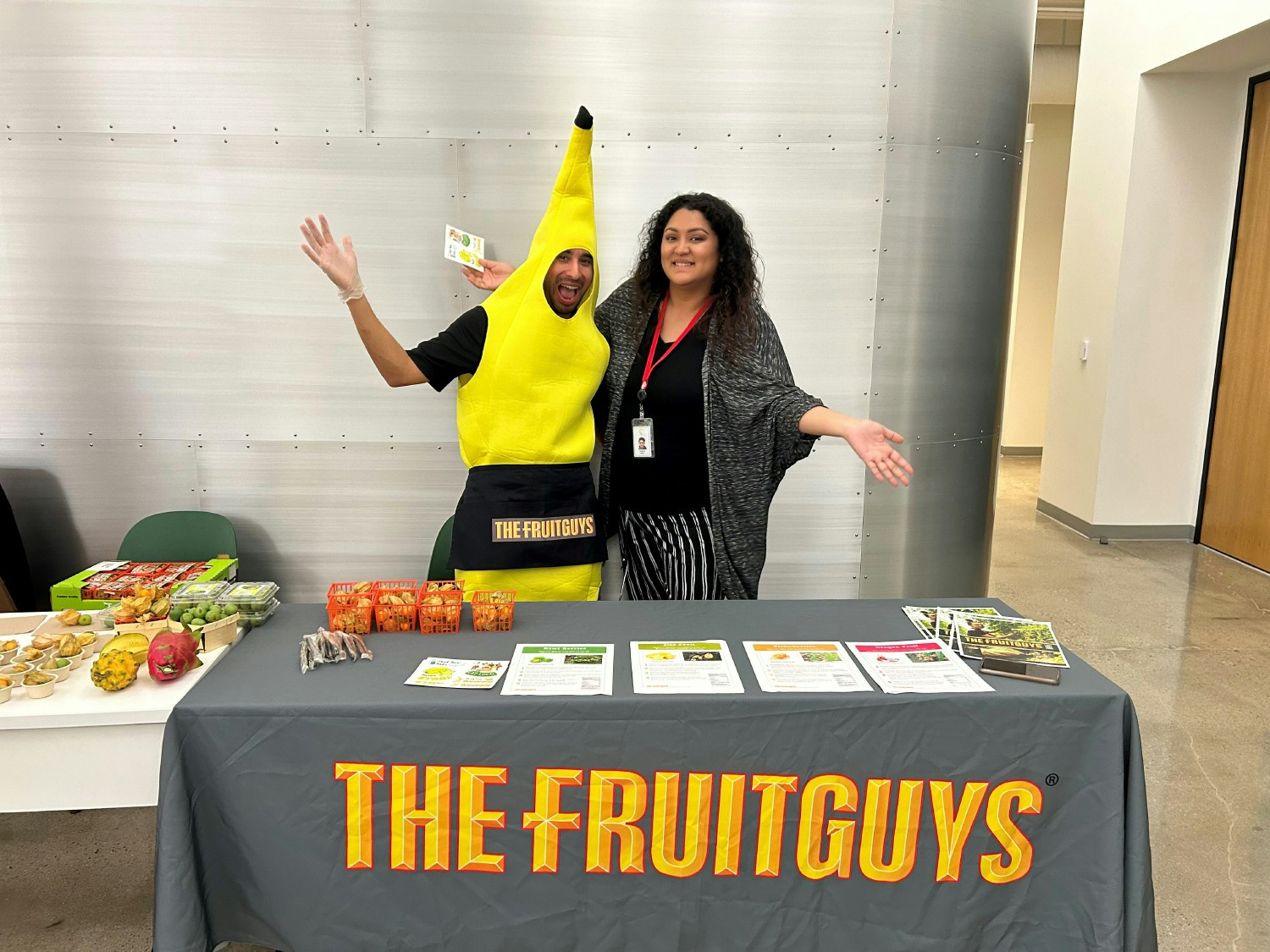 During National Nutrition Month, we brought in The Fruit Guys, to do fresh fruit tasting & nutrition education.