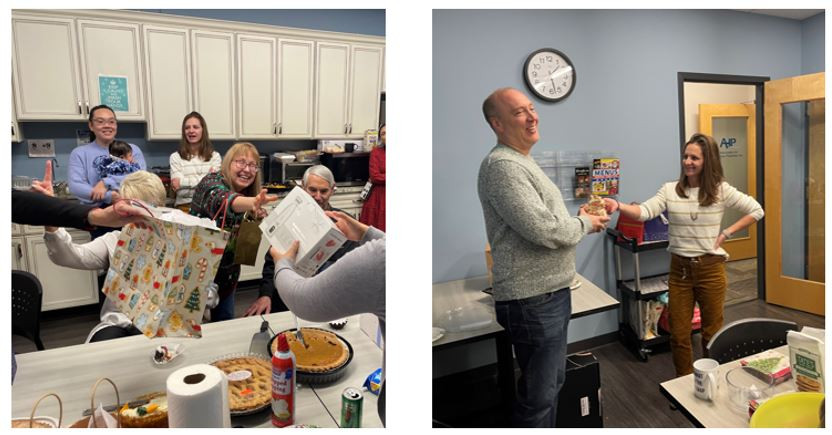 Holiday party at AHP’s Massachusetts office. 