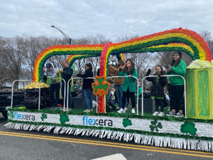 Our team proudly joining the festivities at the Chicago St. Patrick's Day Parade!