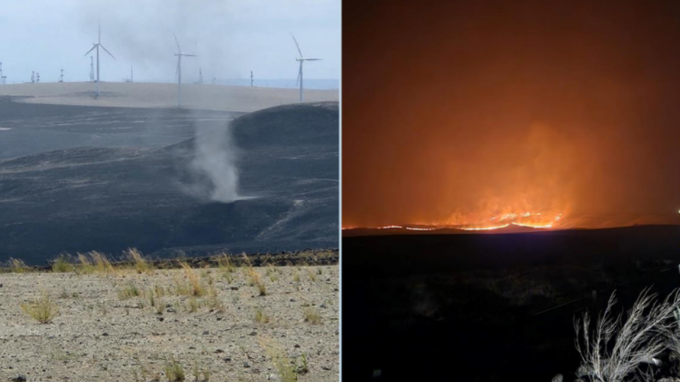 After a wildfire on July 21, 2023, our Roosevelt Landfill team helped protect several homes in Klickitat County.