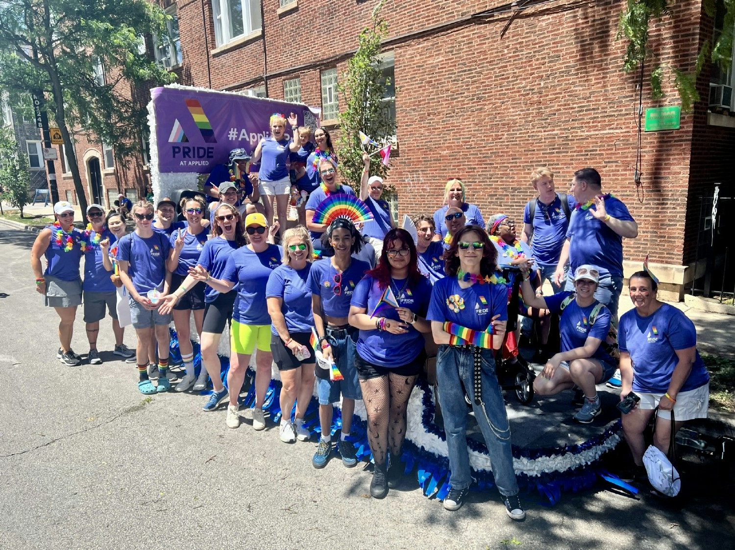 Team Applied shows up loud and proud for the Chicago Pride Parade