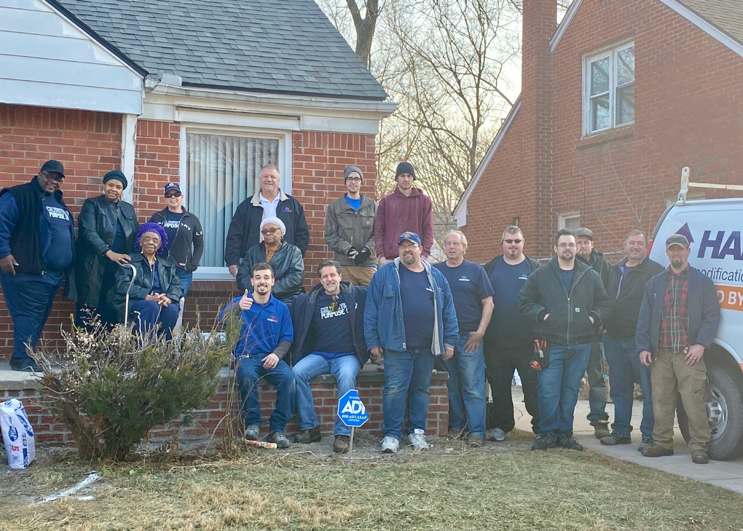 2019 HandyPro Give Back Day.   Mrs. S, 84 yrs old and legally blind.   Completed several home repair projects. 