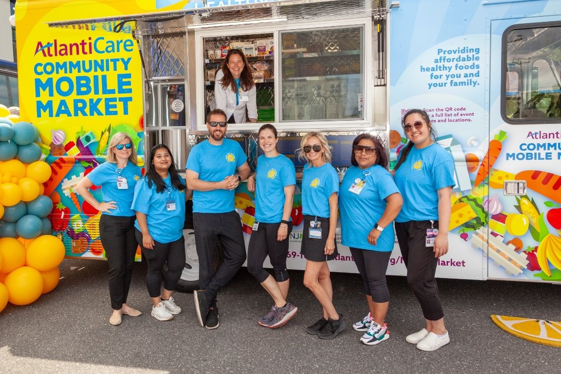 AtlantiCare's Wellness team members at the grand opening of our community mobile market.