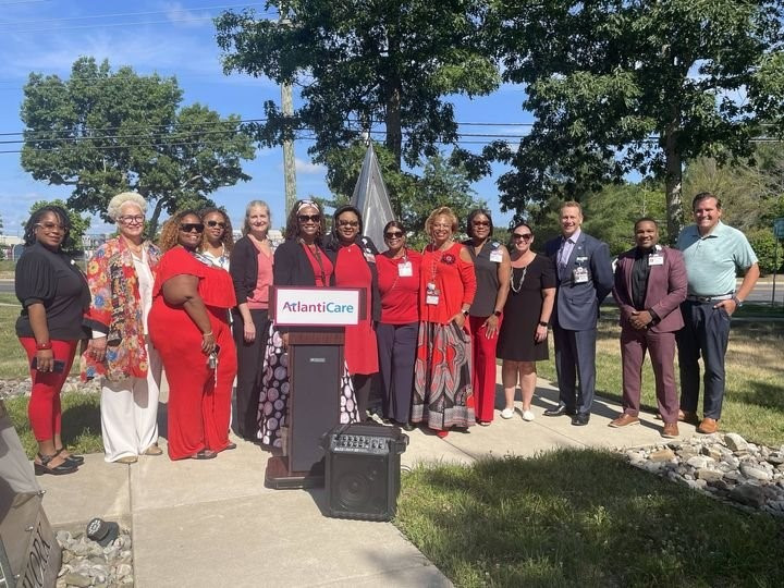 Team members from across the organization gather for AtlantiCare's 2024 Juneteenth ceremony in Egg Harbor Township.