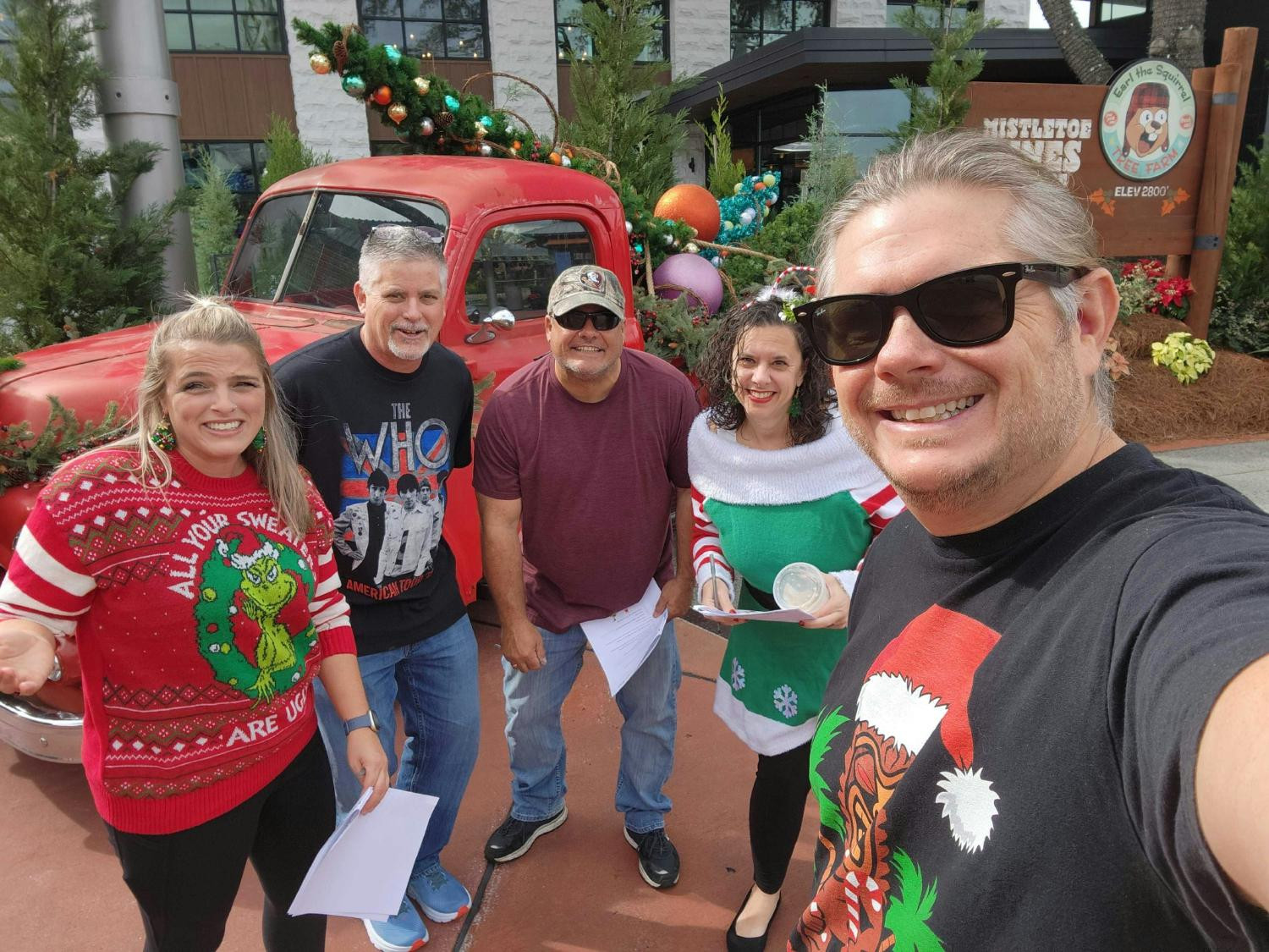 Nailed the team scavenger hunt with a pic at the red truck at Universal's City Walk! #Winning #TeamAdventure