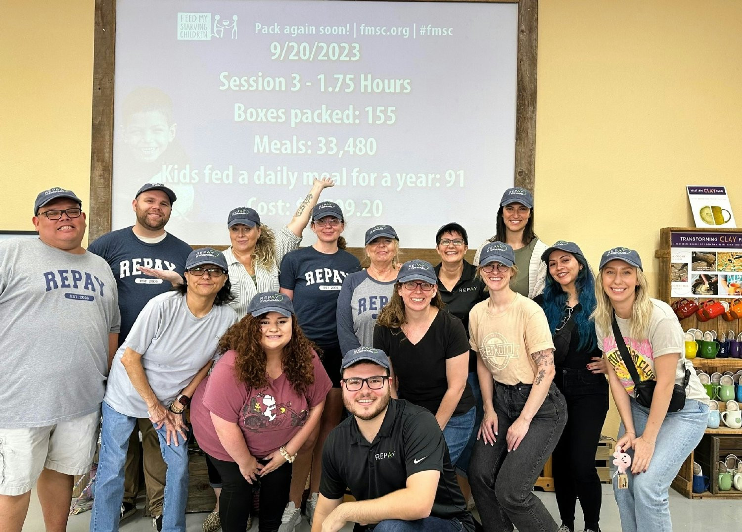 The Phoenix team giving back during our REPAY It Forward Week of Service for Feed My Starving Children 