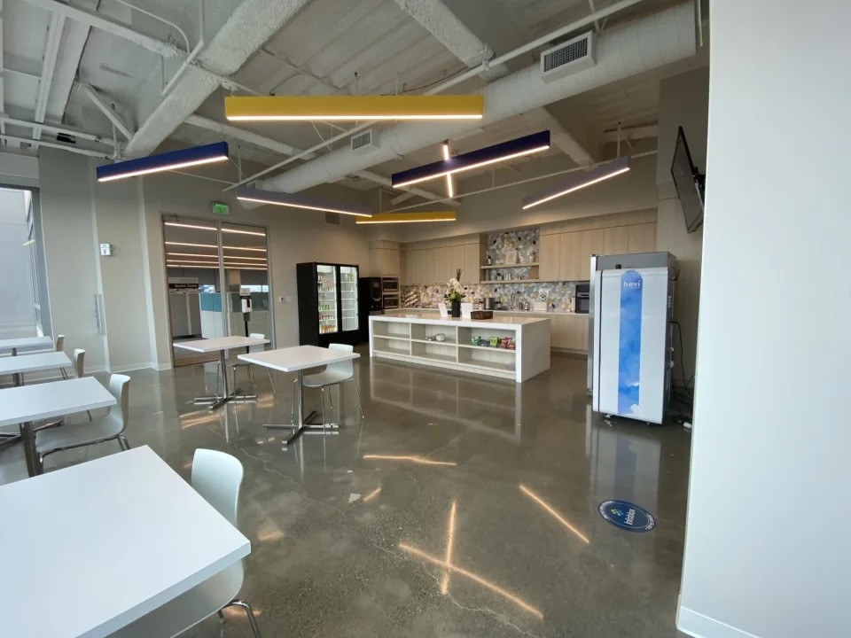 Infoblox Santa Clara office kitchen.