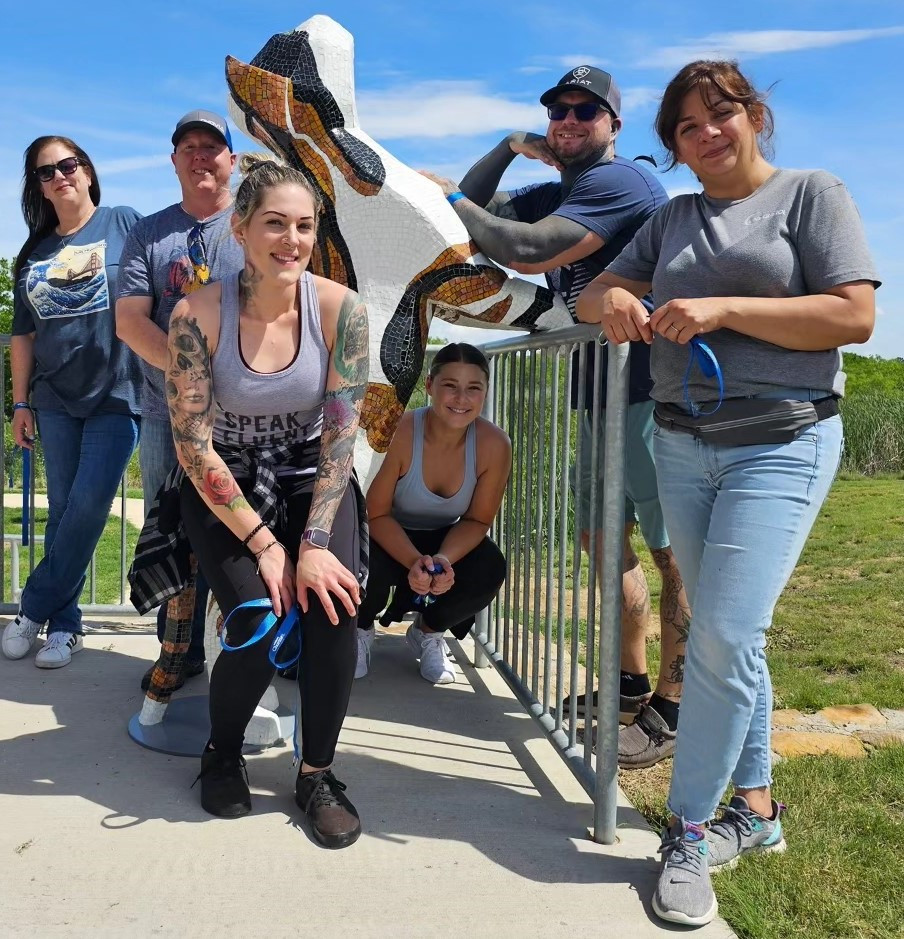 Vetoquinol USA's Ft.  Worth team using some of their paid volunteer time off to volunteer at the local animal shelter!