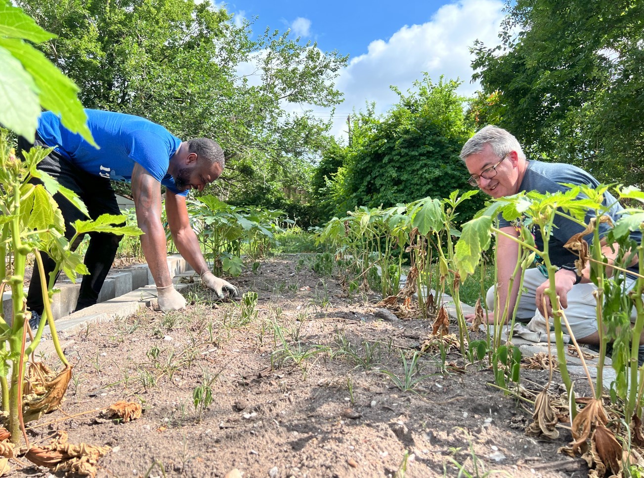 Habitat for Humanity Volunteer event 2022. 
Robert and Andre