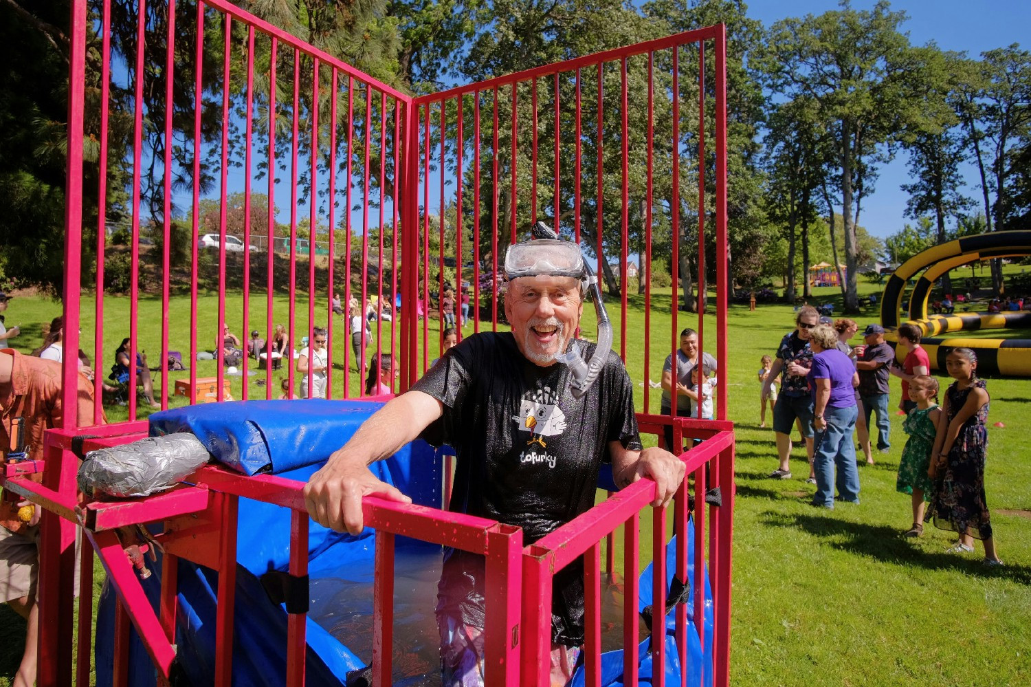  We go out of our way to celebrate.  Sometimes that means a dunk tank at our annual summer picnic.