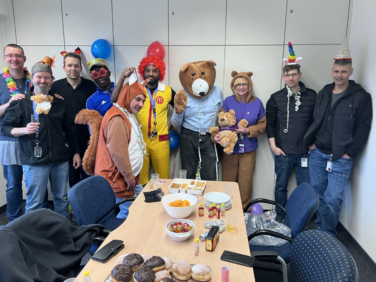 Associates celebrating Karneval in Germany